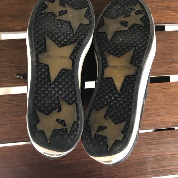 Jimmy Choo Black Miami Women Suede/ Patent Sneakers - Picture 5 of 9